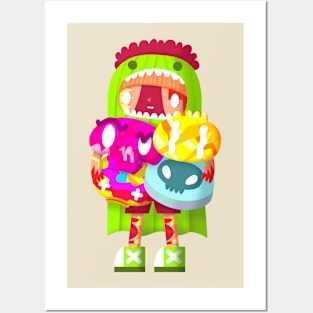 Doodle Boy CACTUS SUIT Posters and Art